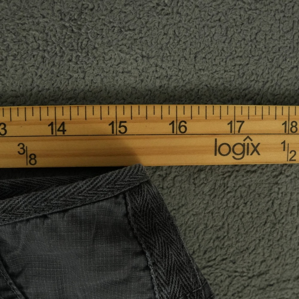 prAna Kadri Pants Womens 8 Gray Organic Cotton Ripstop Hiking Cargo Jogger - Picture 8 of 13